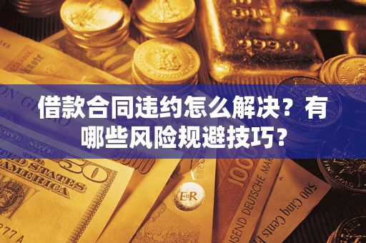 武汉借款合同违约怎么解决？有哪些风险规避技巧？